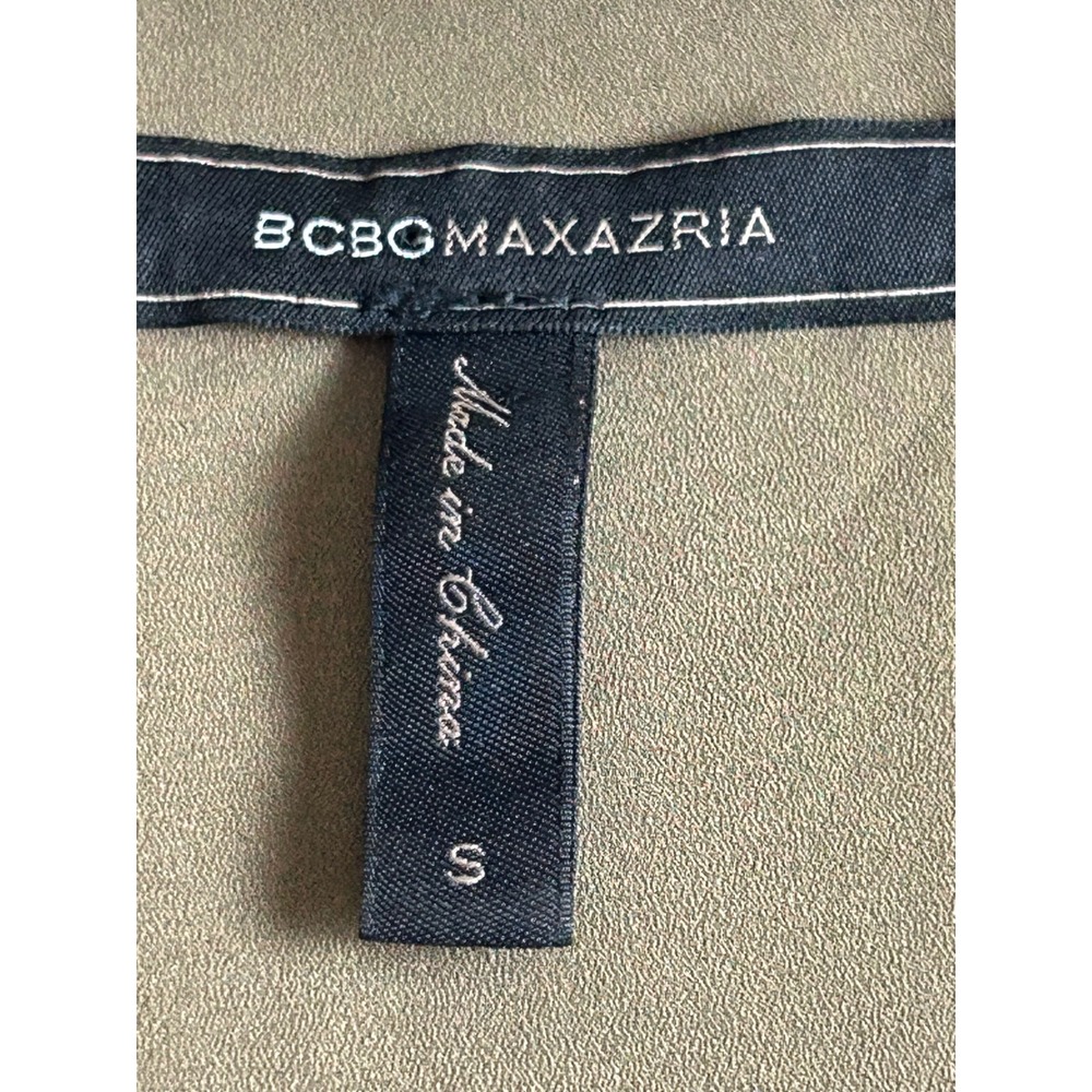 BCBGMAXAZRIA Womens Brown Faux Suede Longline Asymmetrical Lined Dress - Picture 7 of 10